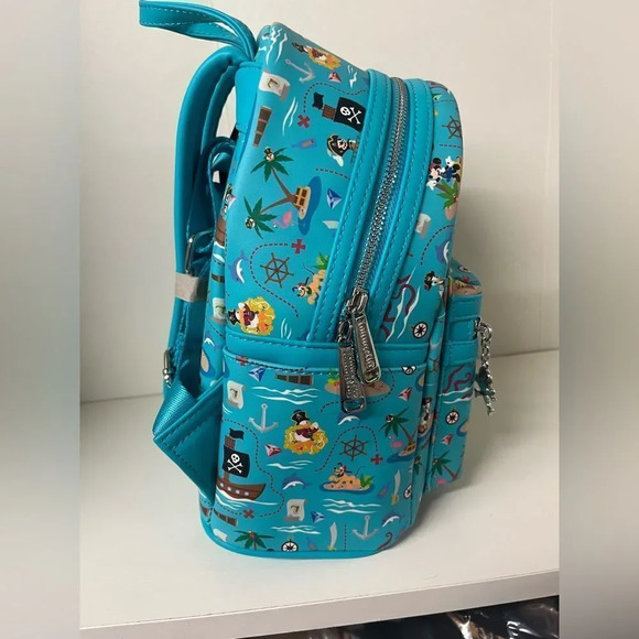 Loungefly Disney Mickey & Friends Pirate Mini Backpack Characters Pirates Bag - Picture 5 of 8
